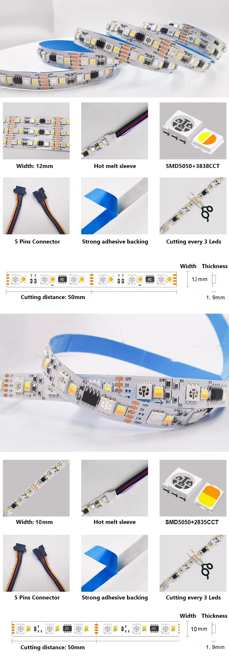 RGB & Dual-Color LED Strip product 1