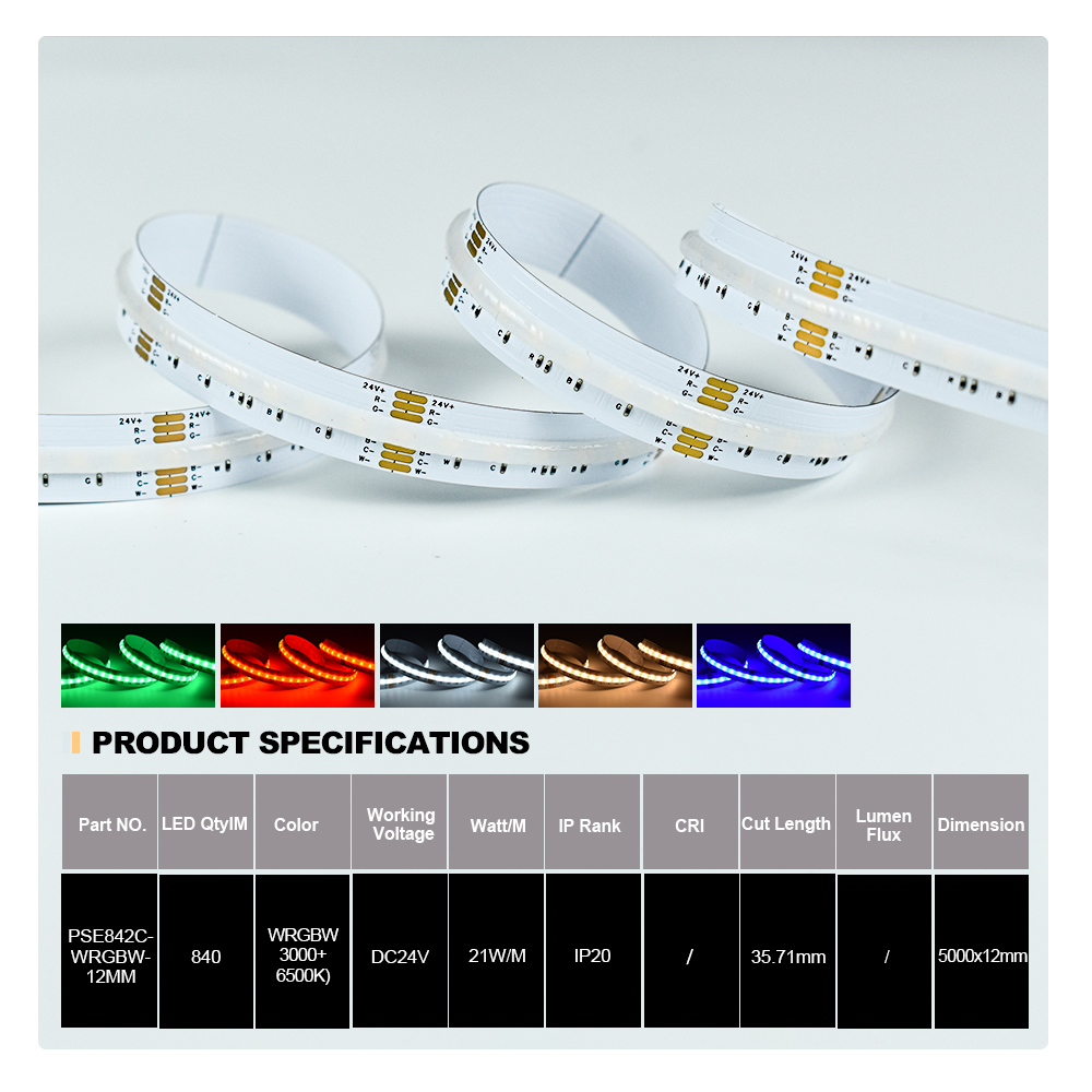 RGBIC COB CCT Strip product 1